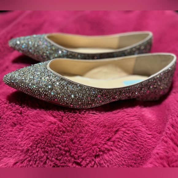Betsey Johnson Crystal Studded Flats - Picture 9 of 13